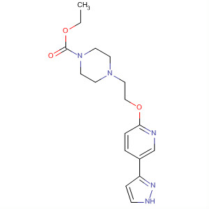 502659-08-7  1-Piperazinecarboxylic acid,4-[2-[[5-(1H-pyrazol-3-yl)-2-pyridinyl]oxy]ethyl]-, ethyl ester