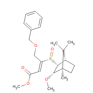 502917-85-3  2-Butenoic acid,3-[(S)-[(1S,2R,3S,4R)-3-methoxy-4,7,7-trimethylbicyclo[2.2.1]hept-2-yl]sulfinyl]-4-(phenylmethoxy)-, methyl ester, (2E)-