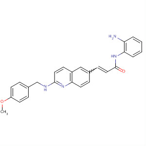 503039-34-7  2-Propenamide,N-(2-aminophenyl)-3-[2-[[(4-methoxyphenyl)methyl]amino]-6-quinolinyl]-