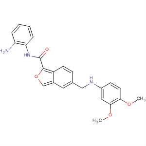 503040-87-7  2-Benzofurancarboxamide,N-(2-aminophenyl)-5-[[(3,4-dimethoxyphenyl)amino]methyl]-