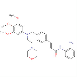 503041-99-4  2-Propenamide,N-(2-aminophenyl)-3-[4-[[[2-(4-morpholinyl)ethyl](3,4,5-trimethoxyphenyl)amino]methyl]phenyl]-