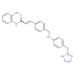 503042-22-6  2-Propenamide,N-(2-aminophenyl)-3-[4-[[[4-(1H-tetrazol-5-ylmethyl)phenyl]amino]methyl]phenyl]-