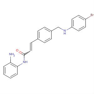 503042-23-7  2-Propenamide,N-(2-aminophenyl)-3-[4-[[(4-bromophenyl)amino]methyl]phenyl]-