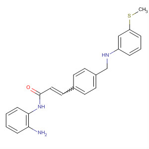 503042-33-9  2-Propenamide,N-(2-aminophenyl)-3-[4-[[[3-(methylthio)phenyl]amino]methyl]phenyl]-