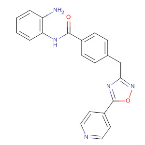 503043-07-0  Benzamide,N-(2-aminophenyl)-4-[[5-(4-pyridinyl)-1,2,4-oxadiazol-3-yl]methyl]-