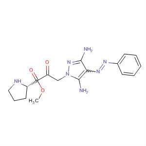 503183-64-0  L-Proline, 1-[[3,5-diamino-4-(phenylazo)-1H-pyrazol-1-yl]acetyl]-, methylester