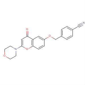 503468-28-8  Benzonitrile,4-[[[2-(4-morpholinyl)-4-oxo-4H-1-benzopyran-6-yl]oxy]methyl]-