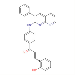 503524-81-0  2-Propen-1-one,3-(2-hydroxyphenyl)-1-[4-[(3-phenyl-1,8-naphthyridin-2-yl)amino]phenyl]-