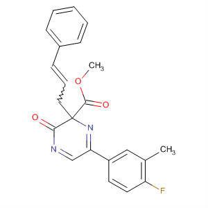 503825-52-3  4-Pyridazinecarboxylic acid,6-(4-fluoro-3-methylphenyl)-2,3-dihydro-3-oxo-2-(3-phenyl-2-propenyl)-,methyl ester