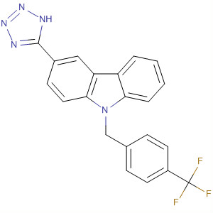 503828-94-2  9H-Carbazole, 3-(1H-tetrazol-5-yl)-9-[[4-(trifluoromethyl)phenyl]methyl]-