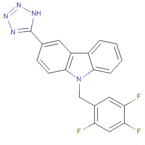 503829-16-1  9H-Carbazole, 3-(1H-tetrazol-5-yl)-9-[(2,4,5-trifluorophenyl)methyl]-