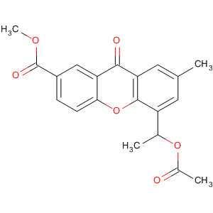 50479-76-0  9H-Xanthene-2-carboxylic acid, 5-[1-(acetyloxy)ethyl]-7-methyl-9-oxo-,methyl ester