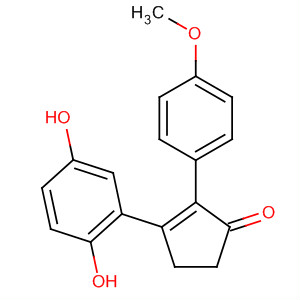 505028-95-5  2-Cyclopenten-1-one, 3-(2,5-dihydroxyphenyl)-2-(4-methoxyphenyl)-