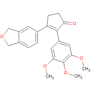 505029-34-5  2-Cyclopenten-1-one,3-(1,3-dihydro-5-isobenzofuranyl)-2-(3,4,5-trimethoxyphenyl)-