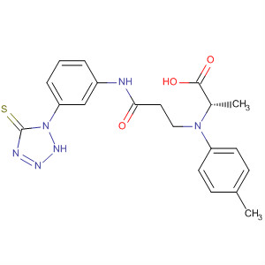 505084-28-6  L-Alanine,N-[3-[[3-(2,5-dihydro-5-thioxo-1H-tetrazol-1-yl)phenyl]amino]-3-oxopropyl]-N-(4-methylphenyl)-