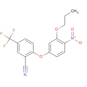 50594-39-3  Benzonitrile, 2-(4-nitro-3-propoxyphenoxy)-5-(trifluoromethyl)-