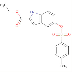 50630-45-0  1H-Indole-2-carboxylic acid, 5-[[(4-methylphenyl)sulfonyl]oxy]-, ethylester