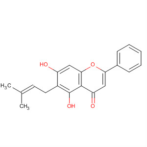 50678-91-6  4H-1-Benzopyran-4-one, 5,7-dihydroxy-6-(3-methyl-2-butenyl)-2-phenyl-