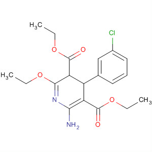 50697-76-2  3,5-Pyridinedicarboxylic acid,6-amino-4-(3-chlorophenyl)-2-ethoxy-3,4-dihydro-, diethyl ester