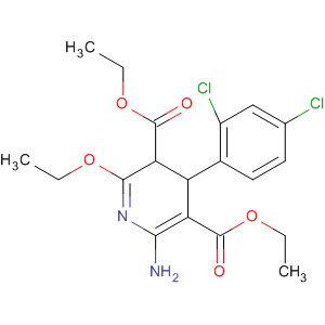 50697-80-8  3,5-Pyridinedicarboxylic acid,6-amino-4-(2,4-dichlorophenyl)-2-ethoxy-3,4-dihydro-, diethyl ester