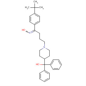 50706-97-3  1-Butanone,1-[4-(1,1-dimethylethyl)phenyl]-4-[4-(hydroxydiphenylmethyl)-1-piperidinyl]-, oxime