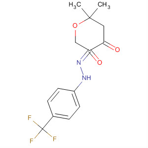 507236-17-1  2H-Pyran-3,4-dione, dihydro-6,6-dimethyl-,3-[[4-(trifluoromethyl)phenyl]hydrazone]