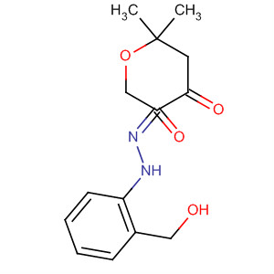 507236-18-2  2H-Pyran-3,4-dione, dihydro-6,6-dimethyl-,3-[[2-(hydroxymethyl)phenyl]hydrazone]