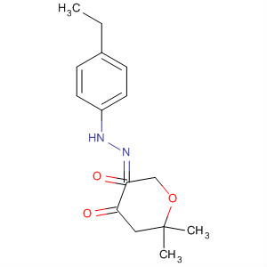 507236-24-0  2H-Pyran-3,4-dione, dihydro-6,6-dimethyl-, 3-[(4-ethylphenyl)hydrazone]