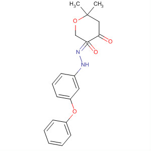 507236-30-8  2H-Pyran-3,4-dione, dihydro-6,6-dimethyl-,3-[(3-phenoxyphenyl)hydrazone]
