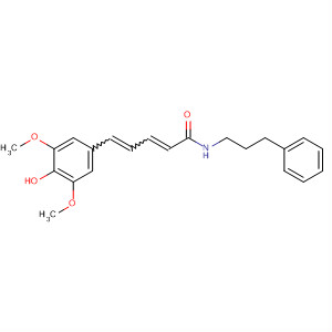 507240-74-6  2,4-Pentadienamide,5-(4-hydroxy-3,5-dimethoxyphenyl)-N-(3-phenylpropyl)-