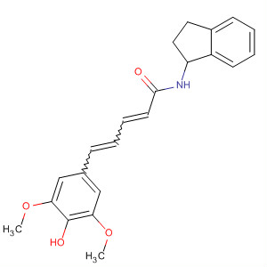 507240-95-1  2,4-Pentadienamide,N-(2,3-dihydro-1H-inden-1-yl)-5-(4-hydroxy-3,5-dimethoxyphenyl)-