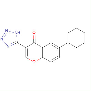 50743-57-2  4H-1-Benzopyran-4-one, 6-cyclohexyl-3-(1H-tetrazol-5-yl)- 50743-57-2  4H-1-Benzopyran-4-one, 6-cyclohexyl-3-(1H-tetrazol-5-yl)-