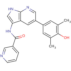 507462-89-7  3-Pyridinecarboxamide,N-[5-(4-hydroxy-3,5-dimethylphenyl)-1H-pyrrolo[2,3-b]pyridin-3-yl]-