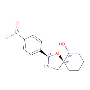 508171-56-0  1-Oxa-3-azaspiro[4.5]decan-6-ol, 2-(4-nitrophenyl)-, (2R,5S,6R)-rel-