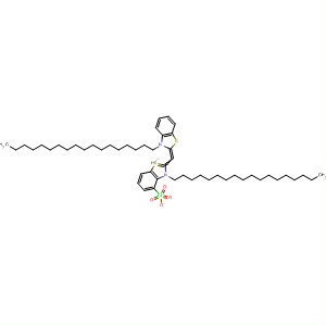 50818-30-9  Benzothiazolium,3-octadecyl-2-[(3-octadecyl-2(3H)-benzothiazolylidene)methyl]-,perchlorate