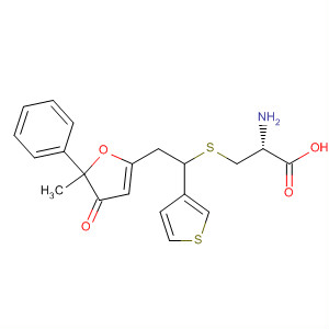 500547-44-4  L-Cysteine,S-[2-(4,5-dihydro-5-methyl-4-oxo-5-phenyl-2-furanyl)-1-(3-thienyl)ethyl]-
