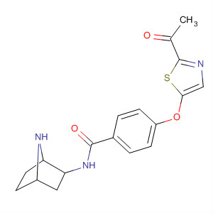 500558-29-2  Benzamide,4-[(2-acetyl-5-thiazolyl)oxy]-N-(1S,2R,4R)-7-azabicyclo[2.2.1]hept-2-yl-