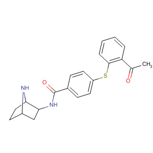 500558-62-3  Benzamide,4-[(2-acetylphenyl)thio]-N-(1S,2R,4R)-7-azabicyclo[2.2.1]hept-2-yl-