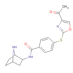 500559-26-2  Benzamide,4-[(4-acetyl-2-oxazolyl)thio]-N-(1S,2R,4R)-7-azabicyclo[2.2.1]hept-2-yl-