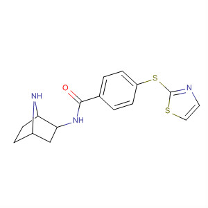 500559-39-7  Benzamide,N-(1S,2R,4R)-7-azabicyclo[2.2.1]hept-2-yl-4-(2-thiazolylthio)-