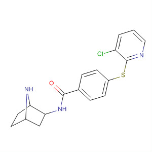 500561-66-0  Benzamide,N-(1S,2R,4R)-7-azabicyclo[2.2.1]hept-2-yl-4-[(3-chloro-2-pyridinyl)thio]-