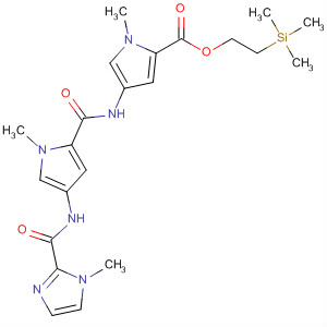 500701-38-2  1H-Pyrrole-2-carboxylic acid,1-methyl-4-[[[1-methyl-4-[[(1-methyl-1H-imidazol-2-yl)carbonyl]amino]-1H-pyrrol-2-yl]carbonyl]amino]-, 2-(trimethylsilyl)ethyl ester