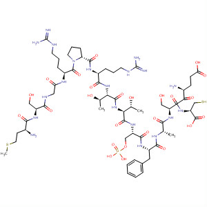 500708-35-0  L-Cysteine,L-methionyl-L-serylglycyl-L-arginyl-L-prolyl-L-arginyl-L-threonyl-L-threonyl-O-phosphono-L-seryl-L-phenylalanyl-L-alanyl-L-a-glutamyl-L-seryl-