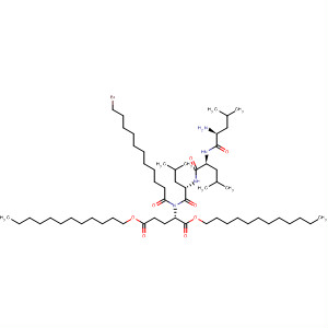 500722-18-9  L-Glutamic acid, N-(11-bromo-1-oxoundecyl)-L-leucyl-L-leucyl-L-leucyl-,didodecyl ester