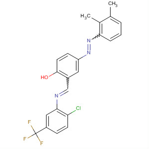 500735-72-8  Phenol,2-[[[2-chloro-5-(trifluoromethyl)phenyl]imino]methyl]-4-[(2,3-dimethylphenyl)azo]-