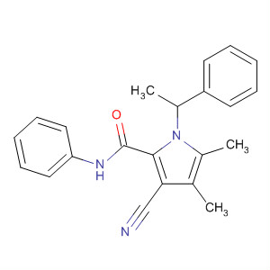 500737-18-8  1H-Pyrrole-2-carboxamide,3-cyano-4,5-dimethyl-N-phenyl-1-(1-phenylethyl)-