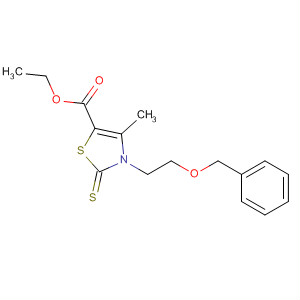 500768-27-4  5-Thiazolecarboxylic acid,2,3-dihydro-4-methyl-3-[2-(phenylmethoxy)ethyl]-2-thioxo-, ethyl ester