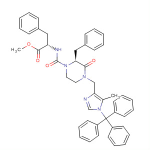 500782-87-6  L-Phenylalanine,N-[[(2S)-4-[[5-methyl-1-(triphenylmethyl)-1H-imidazol-4-yl]methyl]-3-oxo-2-(phenylmethyl)-1-piperazinyl]carbonyl]-, methyl ester