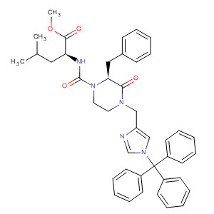 500783-13-1  L-Leucine,N-[[(2S)-3-oxo-2-(phenylmethyl)-4-[[1-(triphenylmethyl)-1H-imidazol-4-yl]methyl]-1-piperazinyl]carbonyl]-, methyl ester
