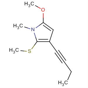 500784-41-8  1H-Pyrrole, 3-(1-butynyl)-5-methoxy-1-methyl-2-(methylthio)-